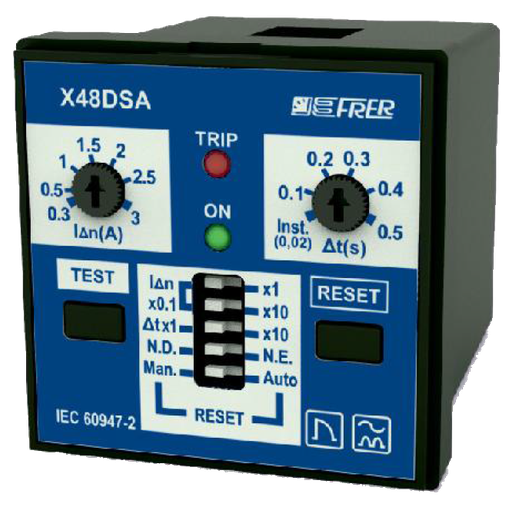 XDS Differential relays DIN rail (3 modules)