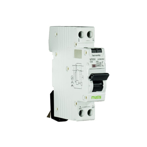 MR050 Residual current and circuit breakers and MCBs